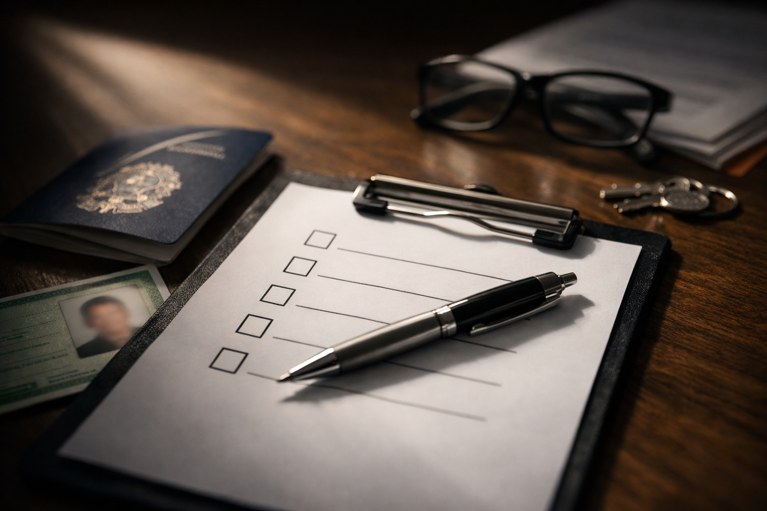 Checklist documentação para abertura